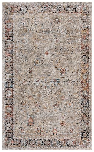 Tapete SAFAVIEH Silverado Beige y Rust 5' x 8' Oriental miniatura 2
