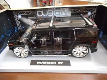 Amazon | 1/18 Jada ハマー H2 Dub City 6.0V8 ブラック Hummer