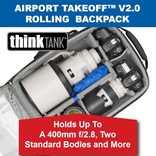 Bolsa de cámara rodante Think Tank Airport TakeOff V2 negra miniatura 3
