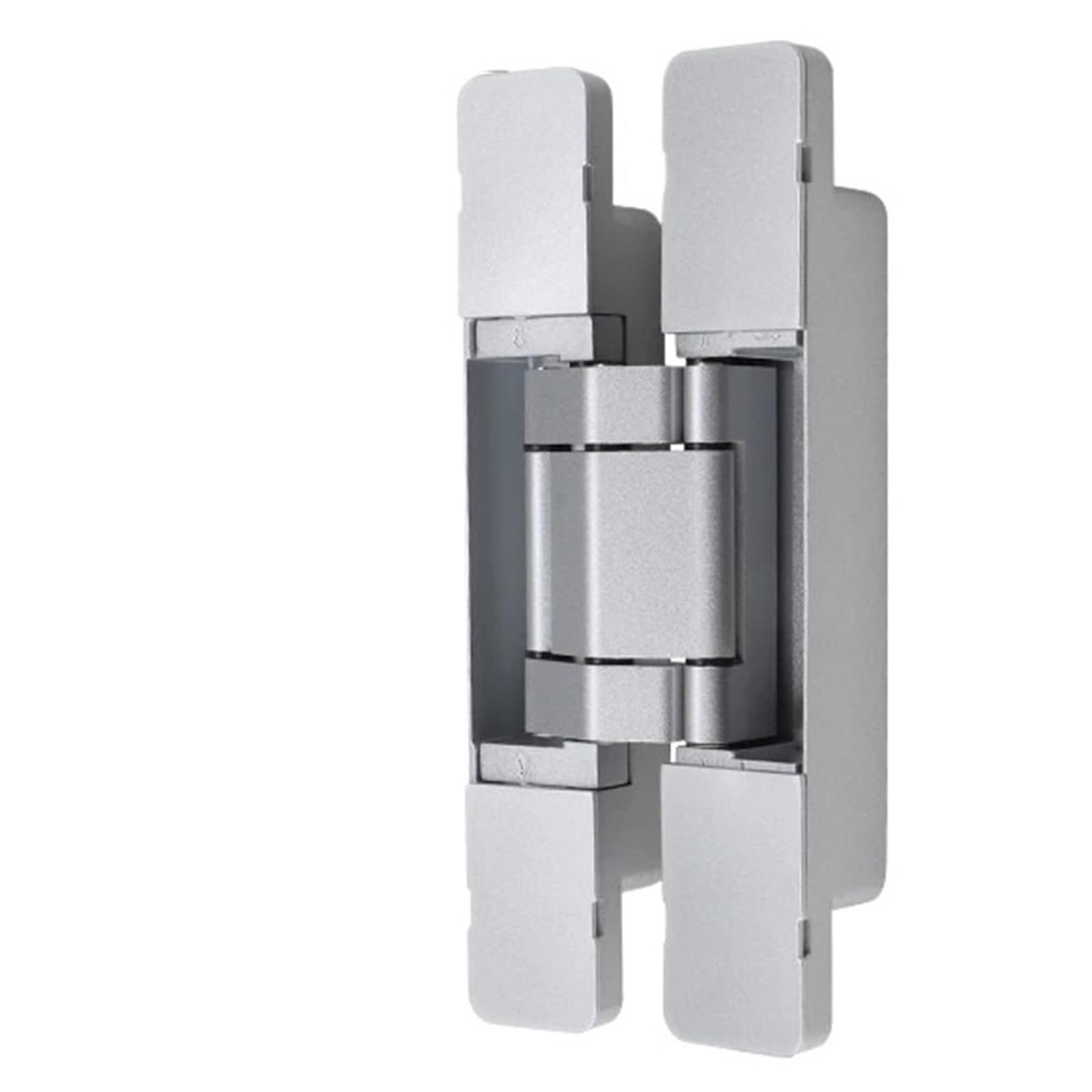 Kdhcvkz Brushed Silver 1Pcs Invisible Door Hinge Hidden Door Hinge(Brushed Silver)