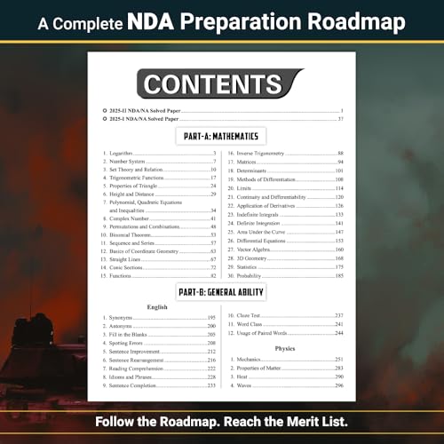 Image of PW ShauryaVeer NDA Book 2026 - End Game for NDA /NA Maths & GAT | 3000+ MCQs with PYQs & Most Probable Questions | Crisp Theory + Mock Tests with Solutions