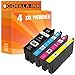 Price comparison product image Gorilla Ink 4 Cartridges XXL GI3591-3594 GI3581-3584 GI35XL for Epson WorkForce Pro WF4725DWF WF4725DWF WF4730DTWF WF4735DTWF WF4740DTWF