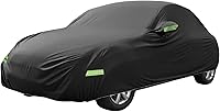 XAUTOHAUX Waterproof Car Cover for VW Beetle 1960-1980 - All-Weather Protection, Windproof Straps, Door Zipper, Reflective Bars
