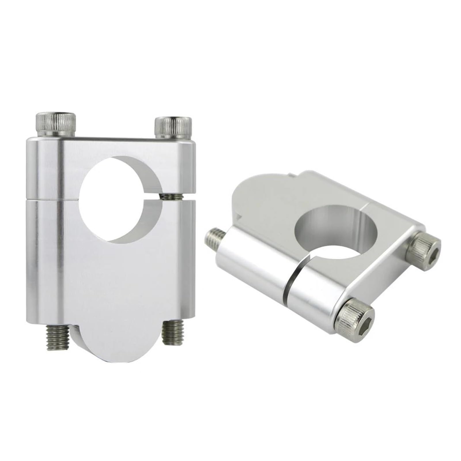 Motorrad-Lenkererhöhung Für Suzuki Für GSX-S1000 Für GX VStrom 1000 XT/1050 XT Für 800 DE/SE RM-Z250/450 28mm 1 1/8 "Lenker Riser Fat Bar Mount(Silber,30mm)