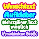 Wunschtext Aufkleber selbst gestalten - Vinyl Schriftzug mit Kontur