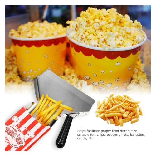 Cuchara de acero para distribución de harina y granos en cocina 5