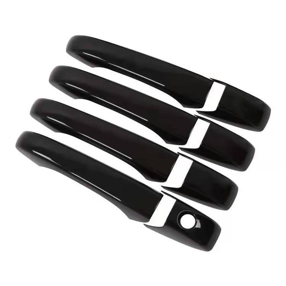 Krgsa A/Carbon Fibre Pattern Krgs Exterior Cr Door Hndle For Dodge Grnd Crvn 2008-2016,Exterior Door Hndle Cover Front Left Right Rer Chrome Bs, /Crbon Fiber Pttern-/Style 1