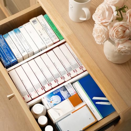 Divisor de cajones expandible HIPS, organizador de alta gama ajustable 37-65 cm 8