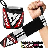 RDX リストラップ 筋トレ 手首保護 サポーター 固定 ジム トレーニング用 メンズ レディース (ホワイト)