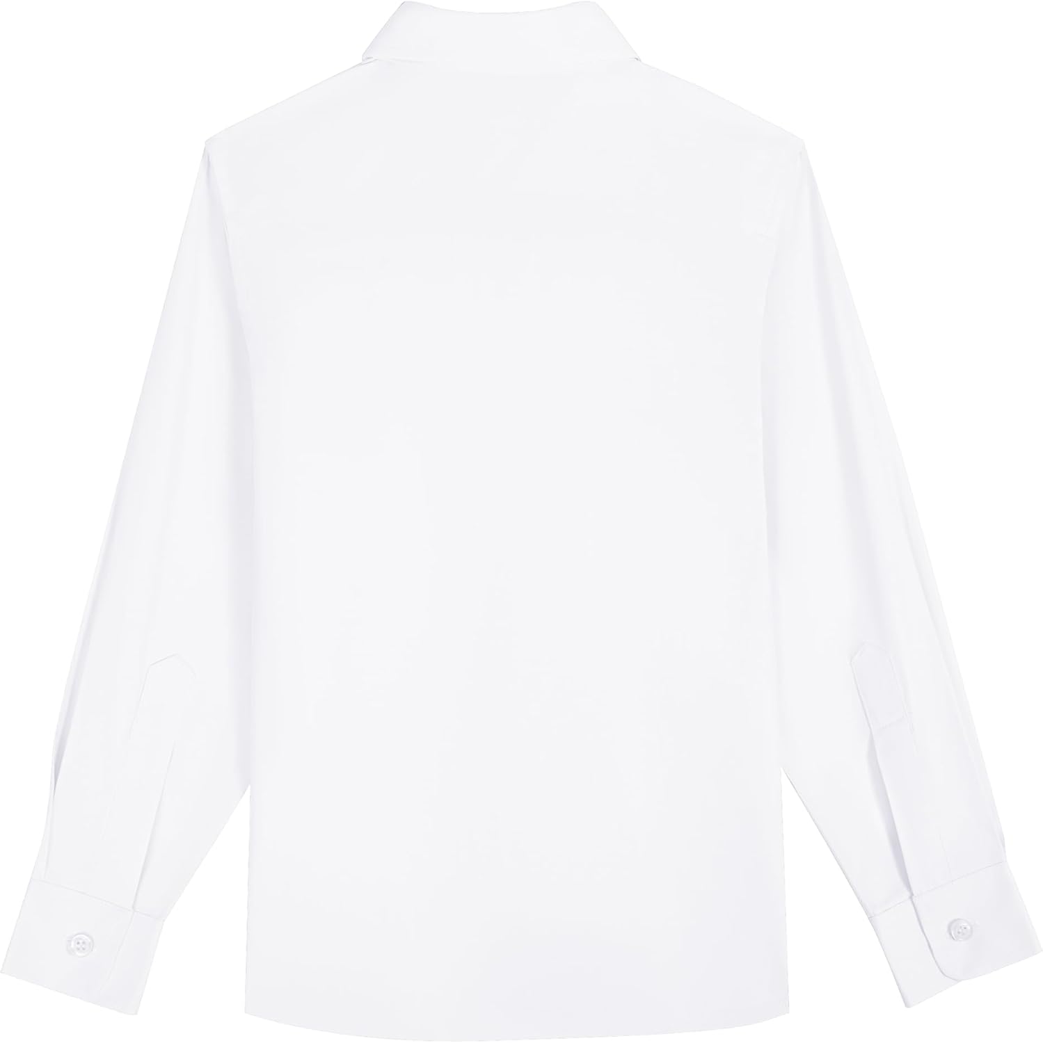 Boys Black Dress Shirt with Pocket Long Sleeve Button Down Kid Uniform Shirt with Tie Size 16 - Image 2