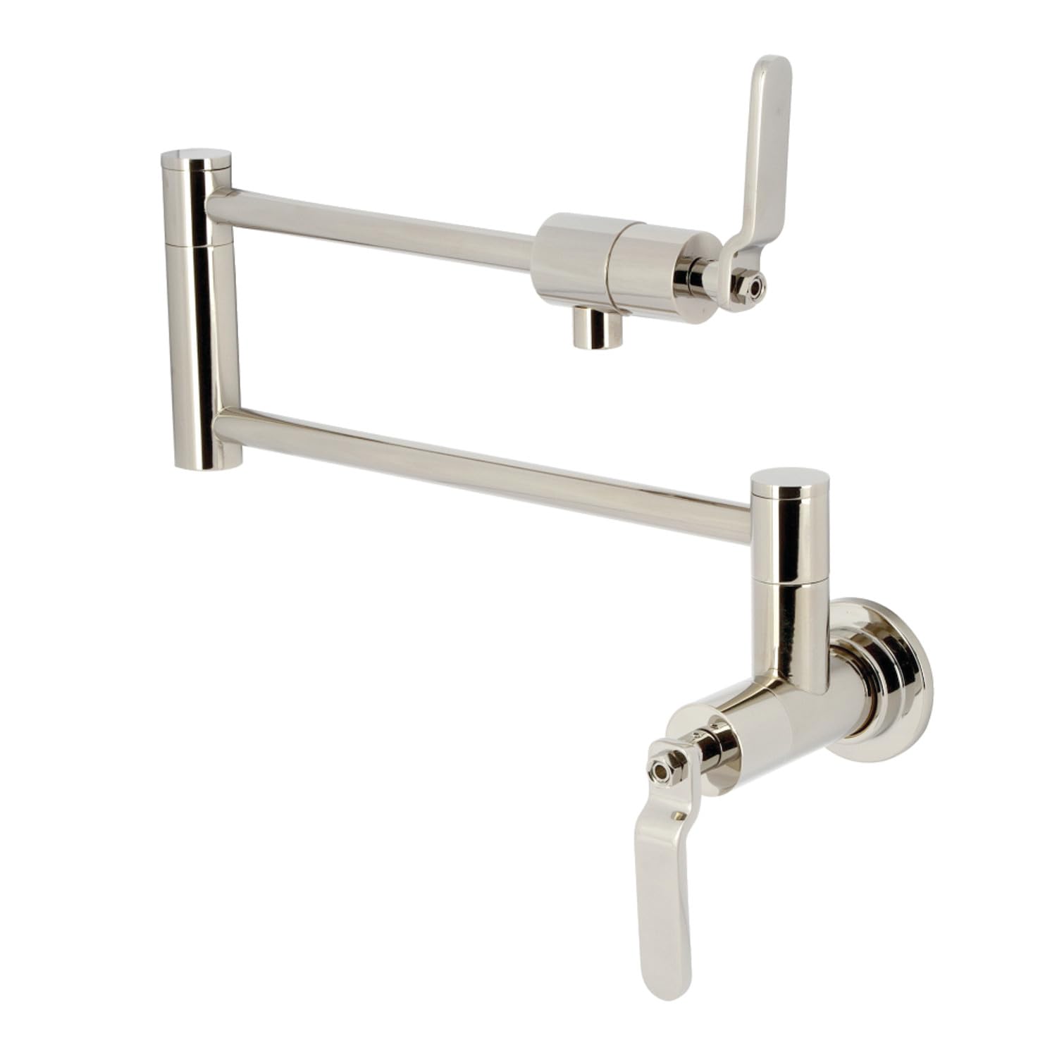 Kingston Brass KS4106KL Whitaker - Relleno de pared para ollas, níquel pulido