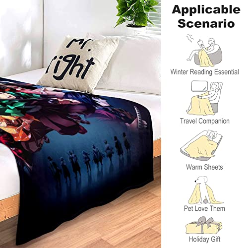 Anime Blanket Ultra Soft Flannel Fleece Cartoon Throw Blankets Home Decor Bedding Couch Sofa For Kids Adults Gift S (50''X40'',125X100Cm,Kid's Choice) #TOP3