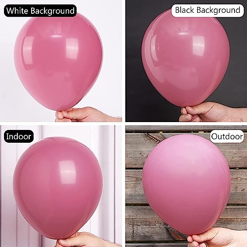 Image of 50 Pcs Retro Balloons Made of Strong Rubber (Retro Pink)