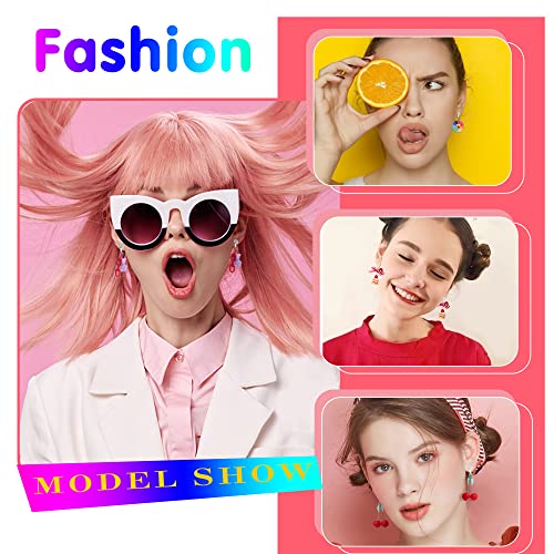 Jerywe 20 Pairs Cute Clip On Earrings For Women Girls Aesthetic Funny Weird Earrings Frog Flower Bear Butterfly Rubber Pads Non Pierced Clip Earrings For Women Dangle #TOP2