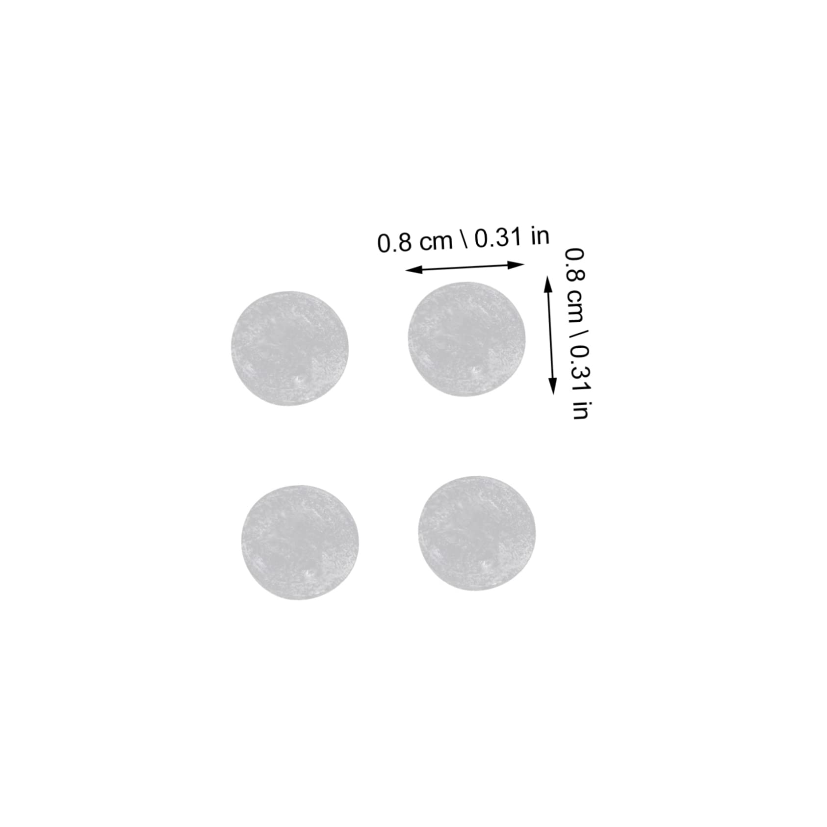 NUOBESTY 5 set Paraurti Per Porte In Particelle Colloidali Anticollisione Per Protezioni Per Mobili Da Cucina Per Mobili Da Cucina Cuscinetti Per Mobili Cuscinetti Per Mobili 2 fogli*5