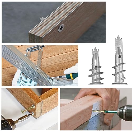 Lemiyoo 70 Pcs Plasterboard Fixings Heavy Duty,Metal Wall Plugs And Screws,Self Drill Drywall Fixings Set,Cavity Raw Plugs,Dry Wall Anchor For Plaster Boards,Composite Boards,Wooden Boards - Image 5