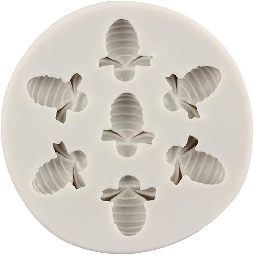 Miniatura 4 de RFGHAC Molde para decoración de pastel de abejorros, molde de fondant de abejorros, molde de abeja para bricolaje, decoración de cupcakes, caramelo