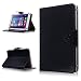 Produktbild NAUC Robuste Tablet Schutzhülle für CSL Panther Tab 10 aus hochwertigem Kunstleder Tasche Hülle Standfunktion kombiniert Schutz und Design in 9 verschiedenen Farben Cover Case Universal Schutzhülle Modellauswahl Farbauswahl, Farben:Schwarz