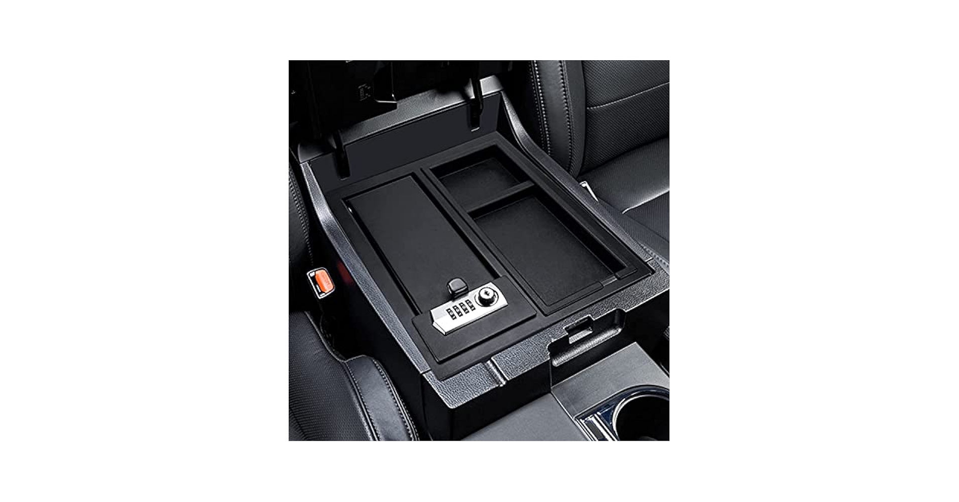 Amazon.com: LEABON Center Console Safe Guns Storage Box
