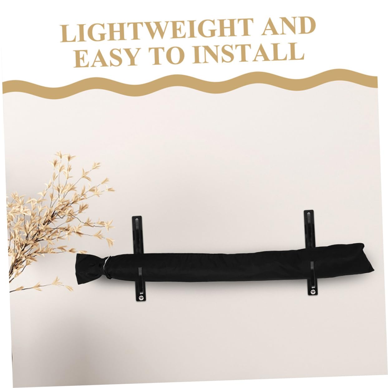 POPETPOP Soporte de Espada de Pared 3 Pares Acrílico Negro para Hogar | Ajuste para Espada y Sable de Artes Marciales, Montaje Sencillo, Diseño Minimalista Moderno