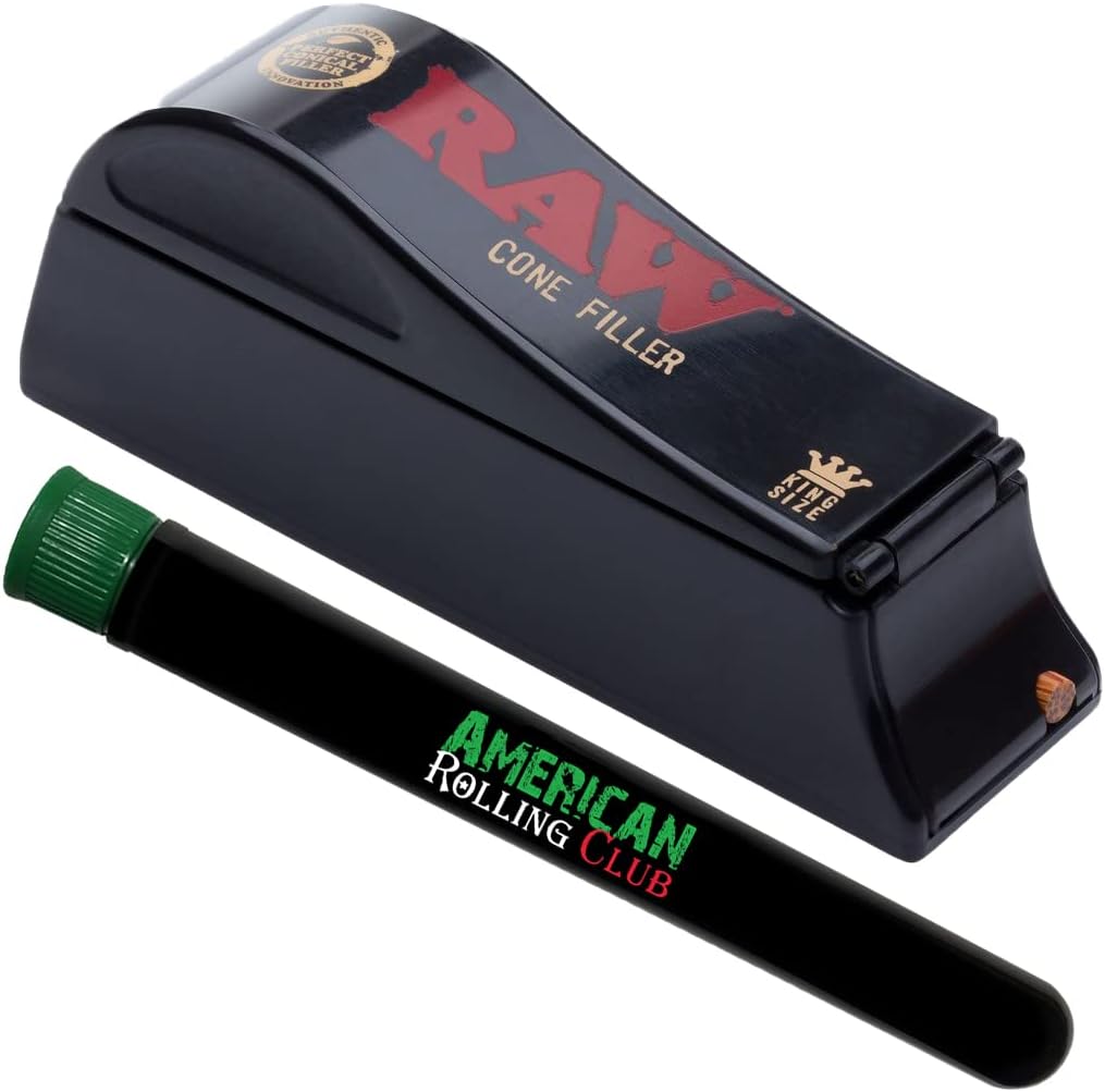 RAW Cone Filler Shooter Stuffer Injector | King Size | Includes American Rolling Club Tube
