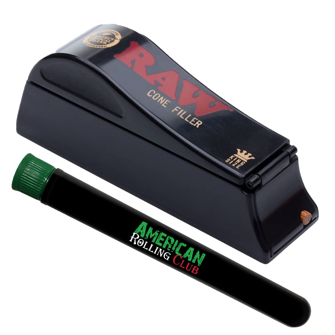 RAW Cone Filler Shooter Stuffer Injector | King Size | Includes American Rolling Club Tube
