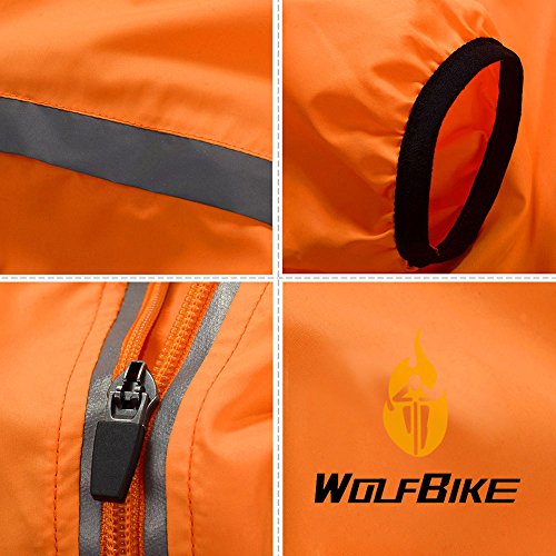 Casaco de vento, Andoer Jaqueta de ciclismo masculino respirável jaqueta respirável bicicleta casaco