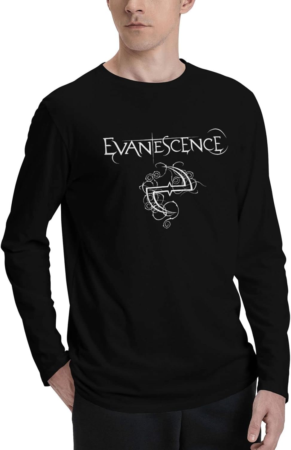 Lerotuki Mans T Shirts Long Sleeve Cotton Blouses Boys Basic Funny Men