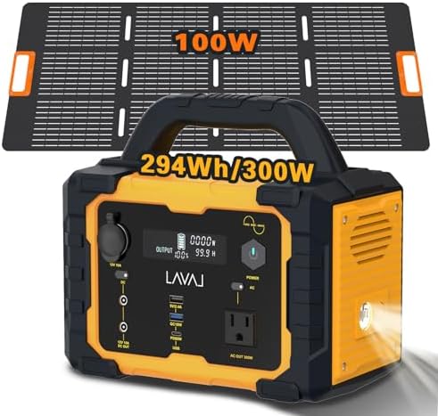 Solar Generator 300W portable power station with 294Wh battery for CPAP backup