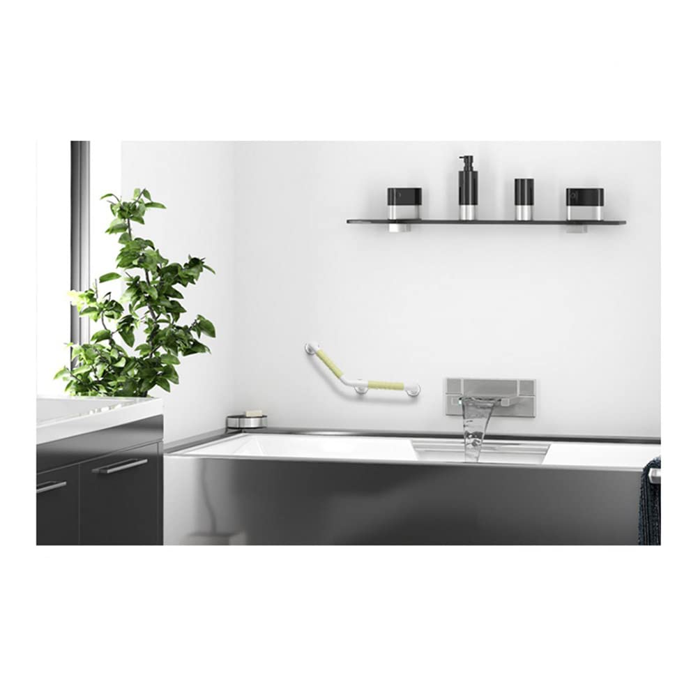 asidero de ducha, Barra de Agarre for Ducha Barra de Agarre de Seguridad for Baño Barandilla de Bañera con Ángulo de 135 Grados Mango Antideslizante Montado en la Pared Barra de Agarre for Inodoro de
