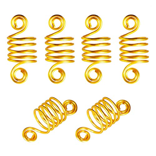 Pixnor 140 peças de joias Dreadlock, punhos de cabelo de metal, anéis de joia de cabelo, clipes de a