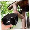 Outanaya Replacement Rain Gutter Downspout Adapter Metal Elbow Fitting Right Angle Connector