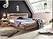 Woodkings® Holz Bett 180x200 Marton Doppelbett massiv Holz Schlafzimmer Möbel Doppelbett Schwebebett rustikale Naturmöbel Echtholzmöbel (Akazie Rustic)
