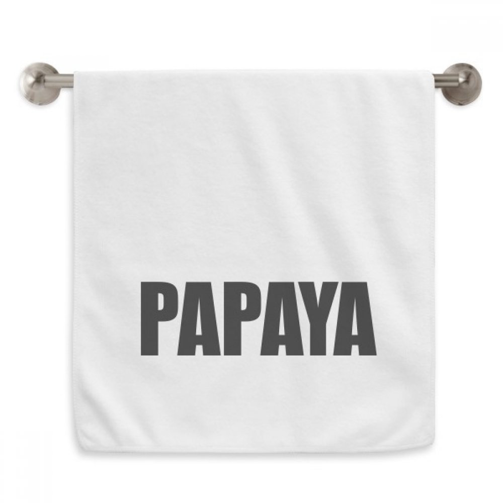 Serviettes de toilette papaye pour le visage après un bain relaxant