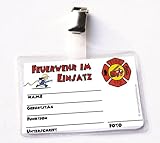  Feuerwehr Ausweis mit Hülle und Clip