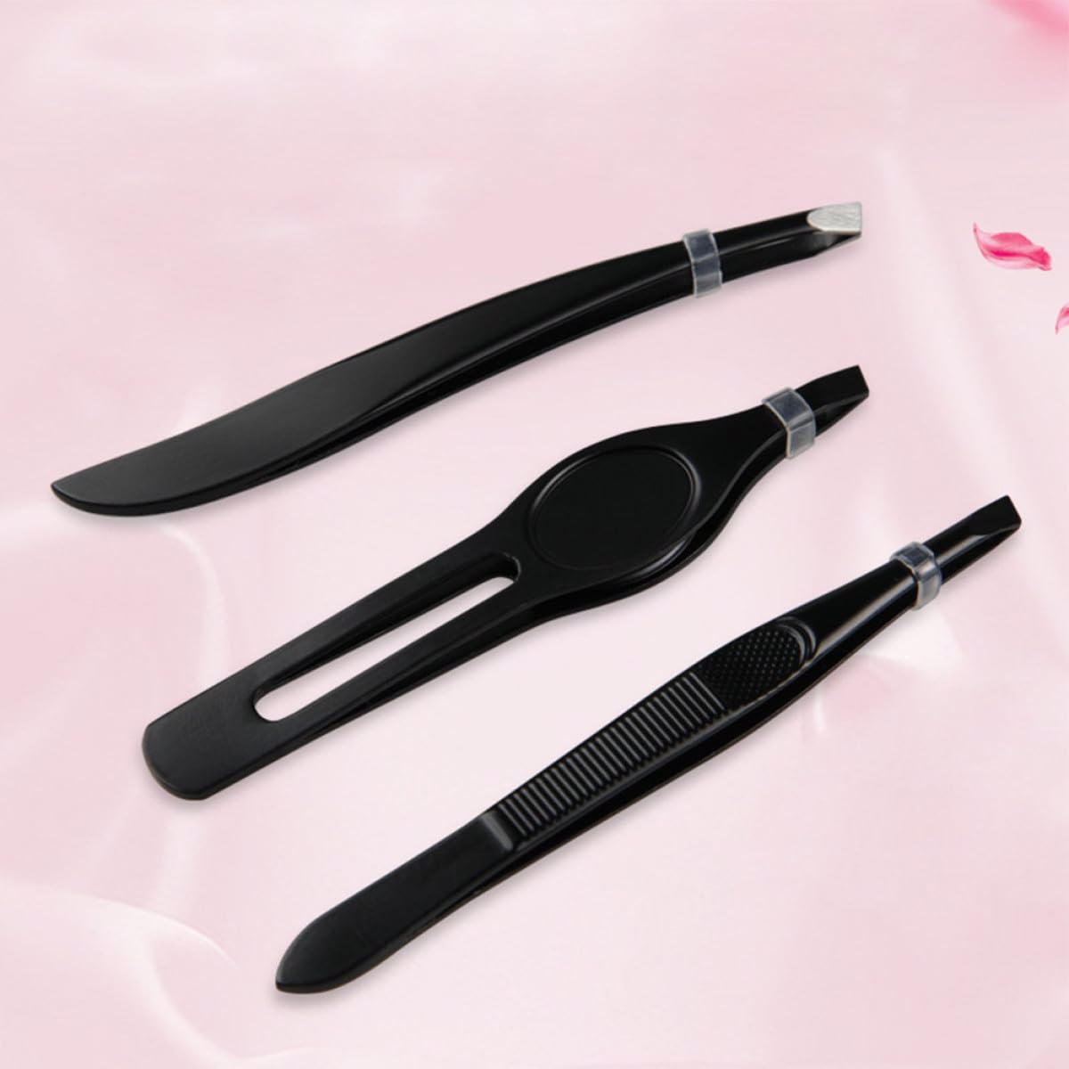 Healeved 3sets Pinzette Inossidabile Per Sopracciglia Makeup Creativi Per e Pratici Per Personale