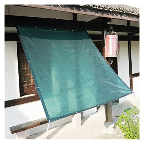 Malla de bloqueo solar resistente a rayos UV, toldo para el sol verde con ojales 1x10m 3