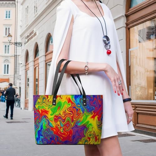 Bolso tote grande de cuero suave para mujer miniatura 2