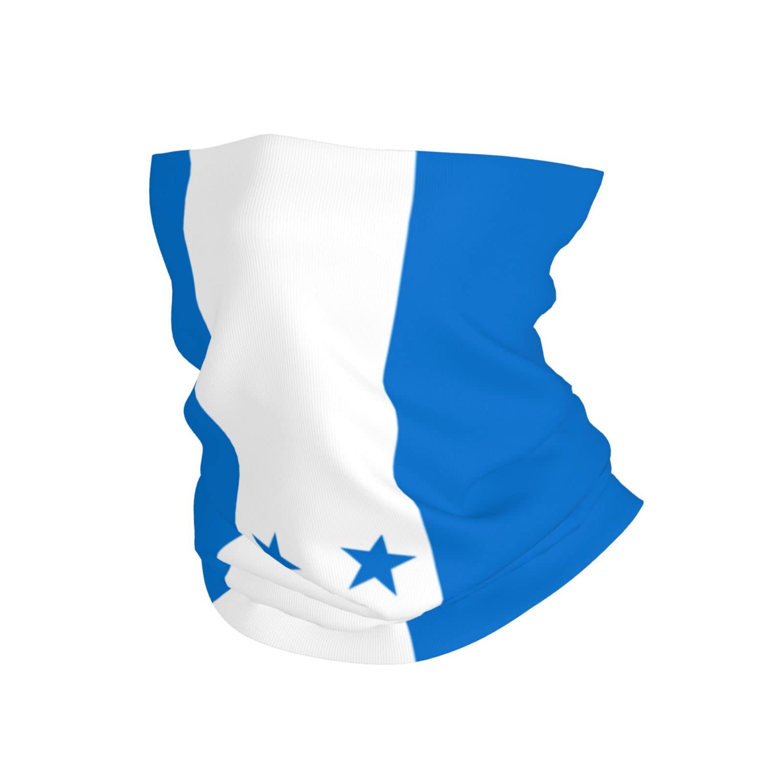 Honduras Flag Neck Gaiter Face Mask, Sun Dust Protection Neck Wraps Balaclava, Reusable Masks Scarf Bandana Multicolor