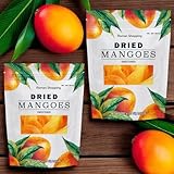 Kirkland Dried Mangoes – 2 Bags (70 oz Total), Sweetened, Soft & Chewy Tropical Fruit Snack, Fat Free, Lightly Sweetened with Mango, Sugar & Citric Acid, Contains Sulphites for Freshness