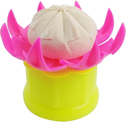 Baozi - Molde chino grande de 2.75 pulgadas, bollos rellenos al vapor de plástico para hacer bollos al vapor, juegos de herramientas para pastel de