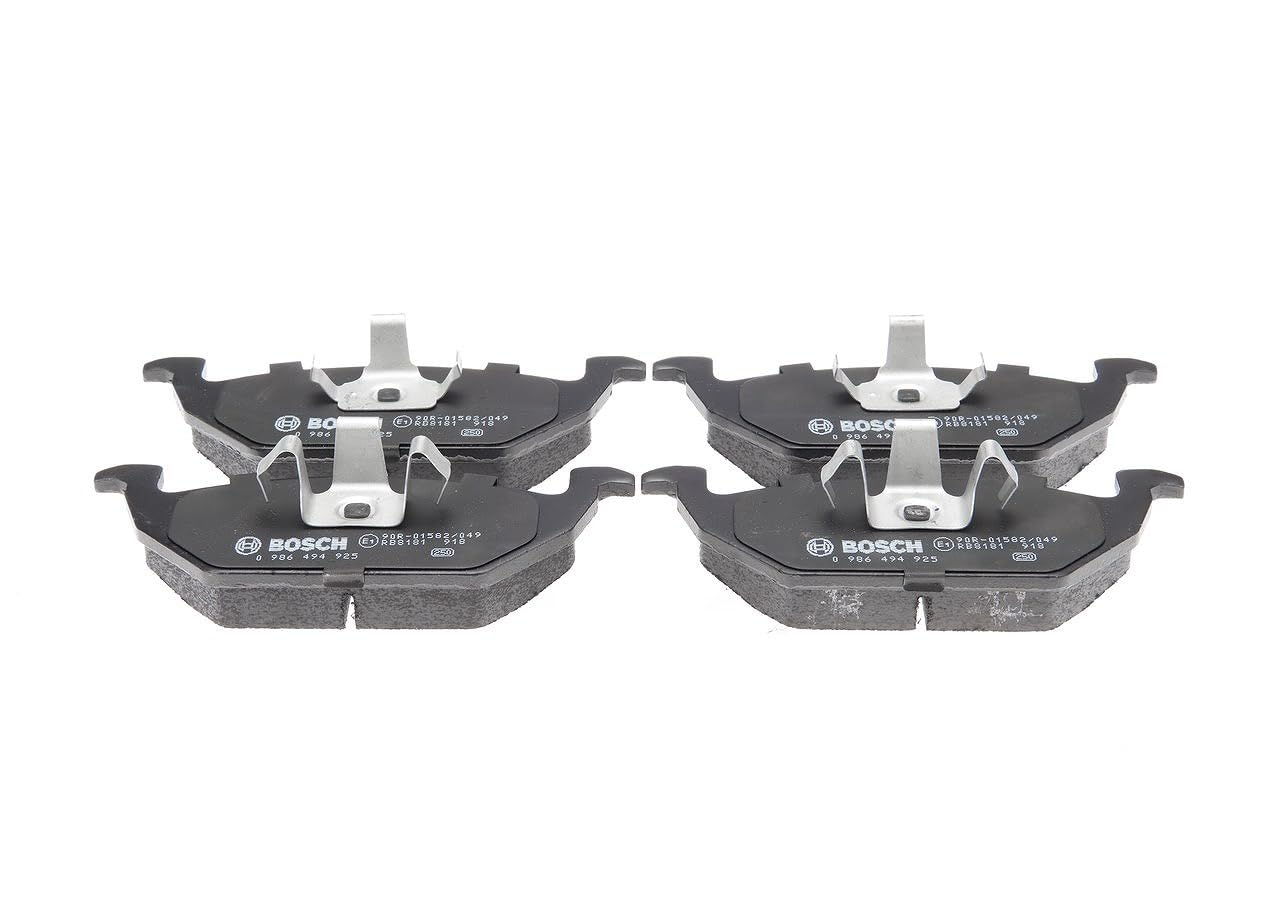 Bosch BP1914 - Pastiglie Freni Auto, Asse Anteriore - Qualità Bosch - Riduzione del Rumore e della Polvere - Certificazione ECE-R90 - Senza Rame - 1 Confezione da 4 Pastiglie