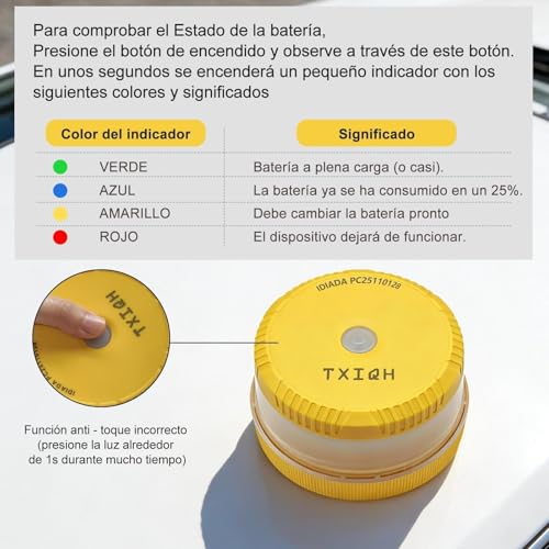Baliza V16 homologada DGT 3.0 geolocalizable con protección IP54 4