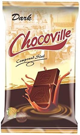 Chocoville Compound Chocolate Slab Dark - 500 g
