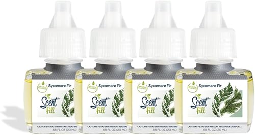 Miniatura 7 de Scent Fill Ambientador de néctar de jazmín enchufable, 4 recambios de aceite perfumado