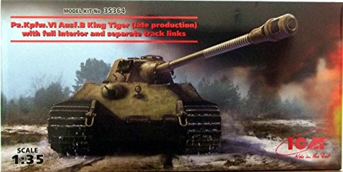 Char ICM Pz.Kpfw.VI Ausf.B King Tiger tardif miniature haut de gamme à assembler