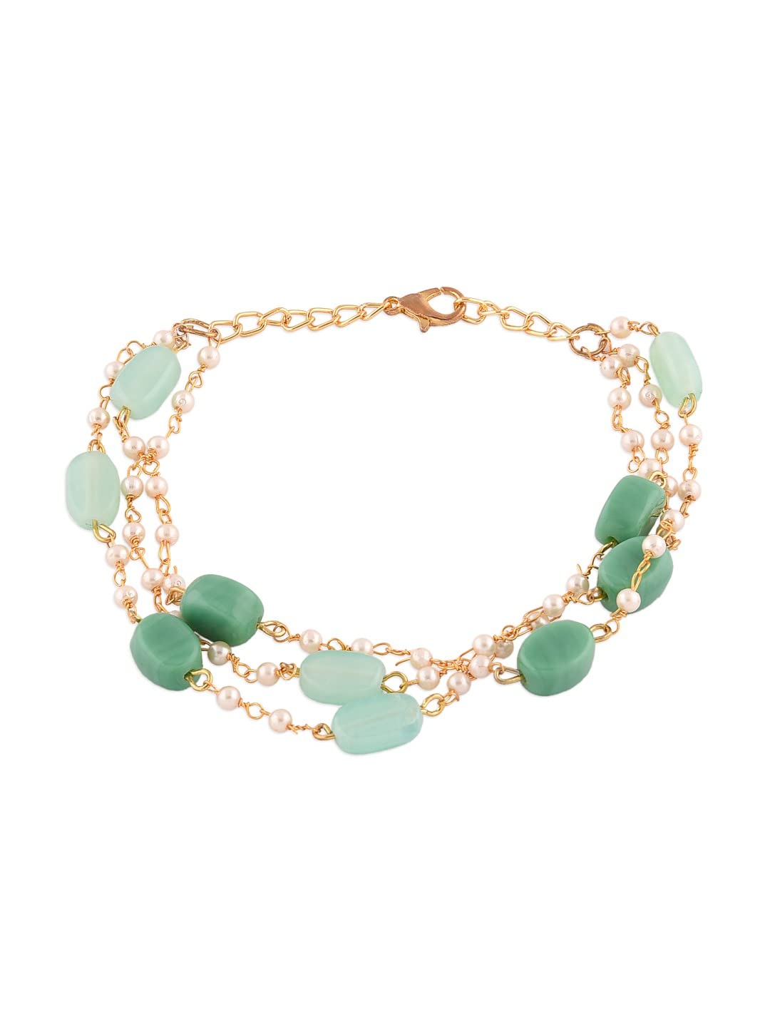 ZAVERI PEARLS Green Multistrand Beaded Ethnic Bracelet For Women-ZPFK13619 - Review, Price and Buying Guide