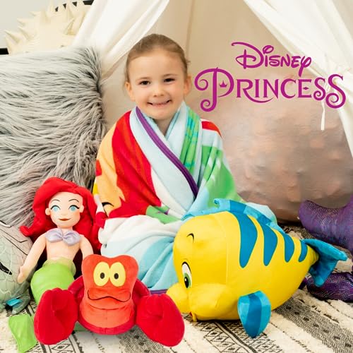 Image of The Little Mermaid Sebastian Crab Kids Bedding Super Soft Plush Cuddle Pillow Buddy, (Officially Licensed Product) by Franco