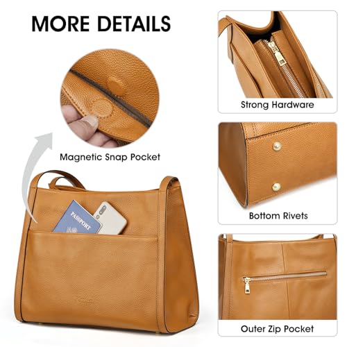 Bolso Tote de Cuero Kattee para Mujer miniatura 5