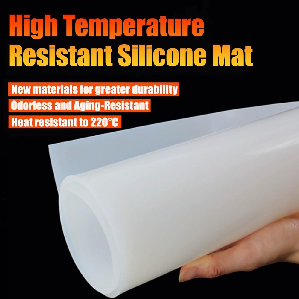 Silikonmatten, hitzebeständige Backmatte, Antihaft-Küchenpad, leicht zu schneiden, geruchlos, hochtemperaturbeständig, zum Kochen und Heimwerken